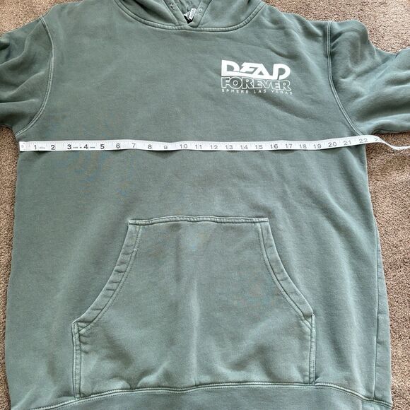 Grateful Dead Forever Hoodie Mens Large Green Sphere Las Vegas Merch Sweatshirt - Picture 8 of 10